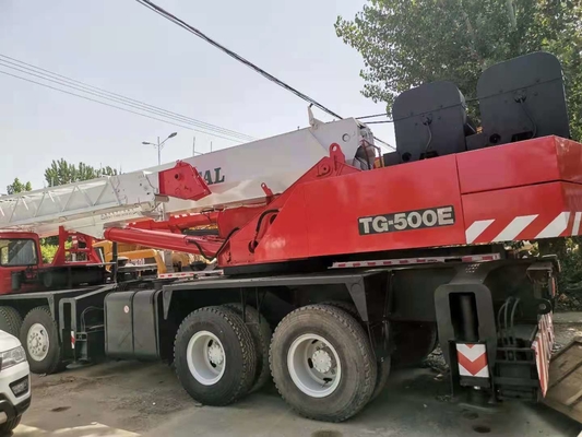 TG-500E Τροχαίο γερανό Κινητό γερανό QY25K QY25KA QY50KA QY50K QY70K QY70KA QY100K STC500 στη Σαγκάη