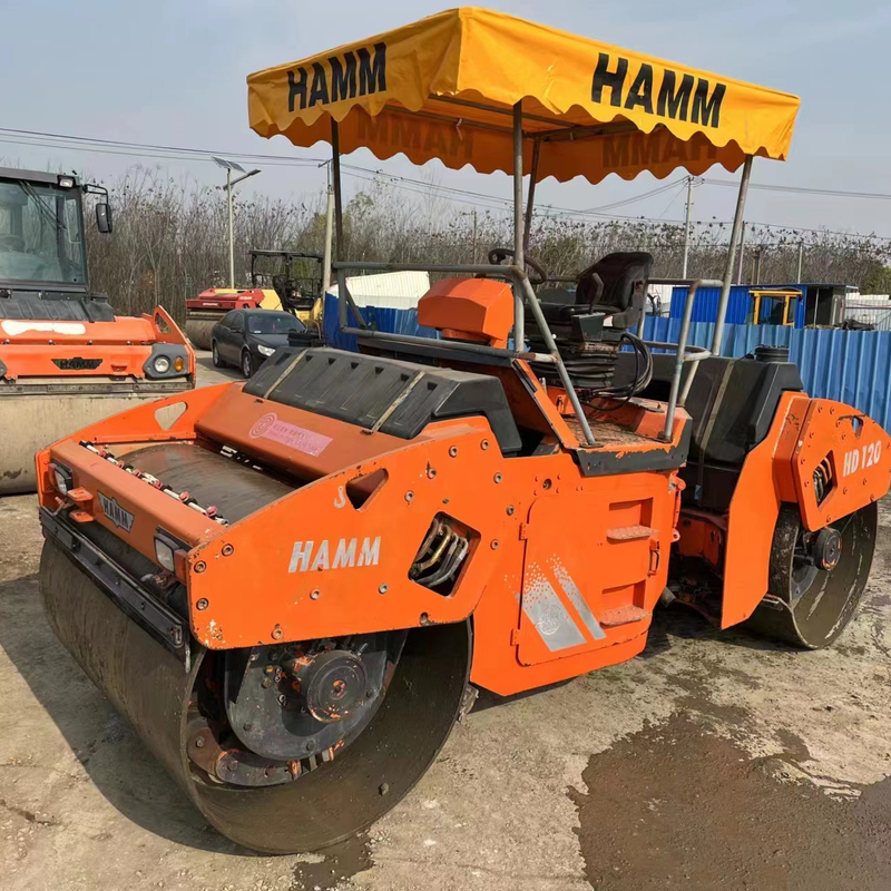 18000 KG Vibratory Roller HD110 HD128 HD138 HD90 Μοντέλα από τη Γερμανία Χρησιμοποιούνται στη Σαγκάη