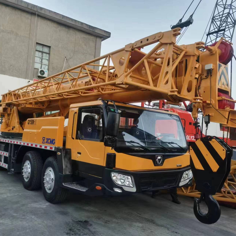 2019 QY50KA Χρησιμοποιούμενο γερανό φορτηγού με μέγιστο ύψος ανύψωσης 48M σε άριστη κατάσταση
